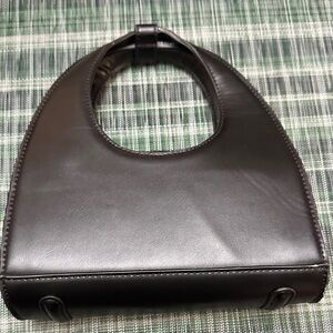 Sleek Black Handbag w/ Straps